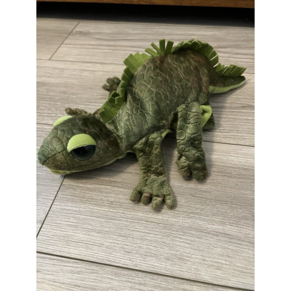 Caltoy Green Gecko Hand Puppet Plush Glove Preschool Pretend Play Iguana Lizard